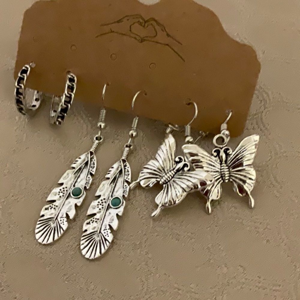 NWT 3 piece Bohemian earrings